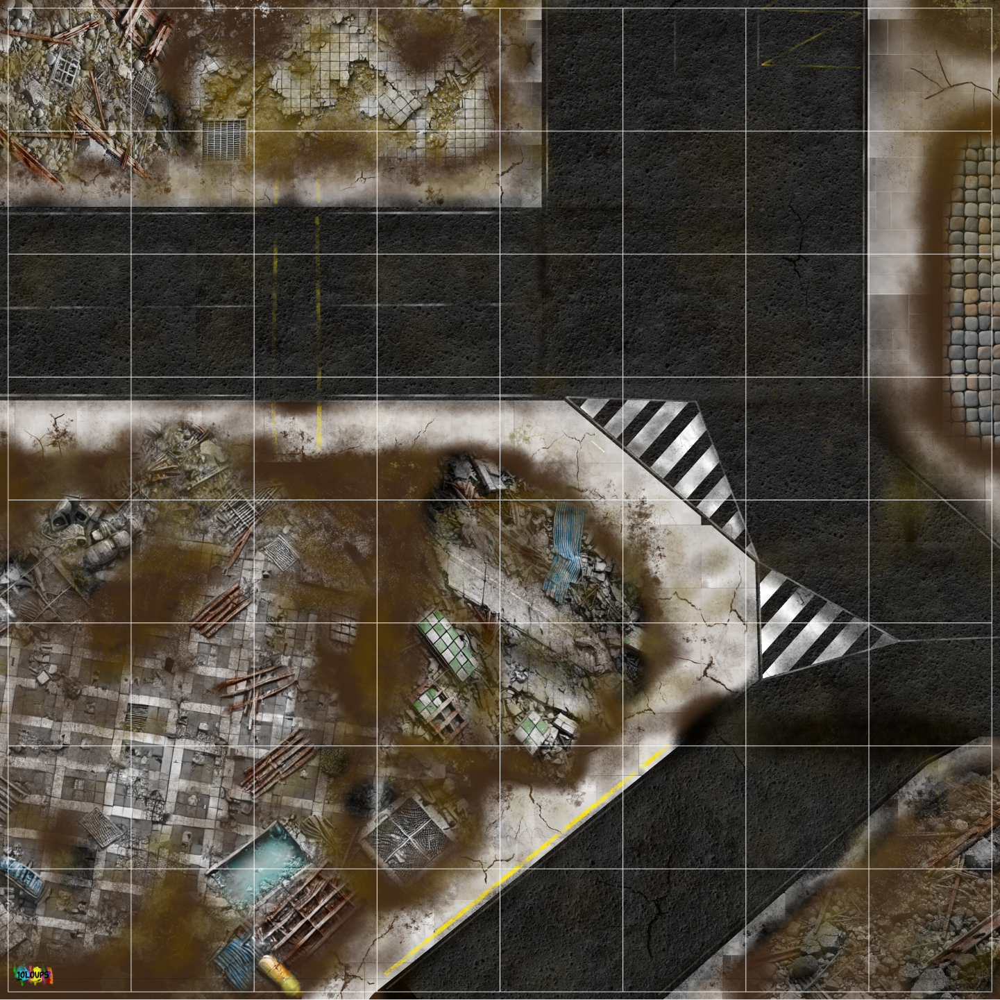Battlemats - 60x60 cm - Compatible Halo : Flashpoint