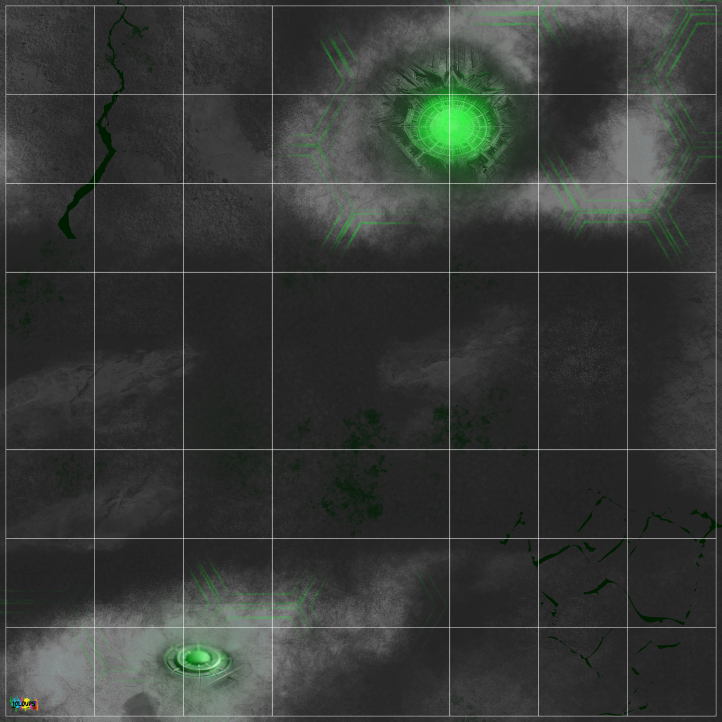 Battlemats - 60x60 cm - Compatible Halo : Flashpoint