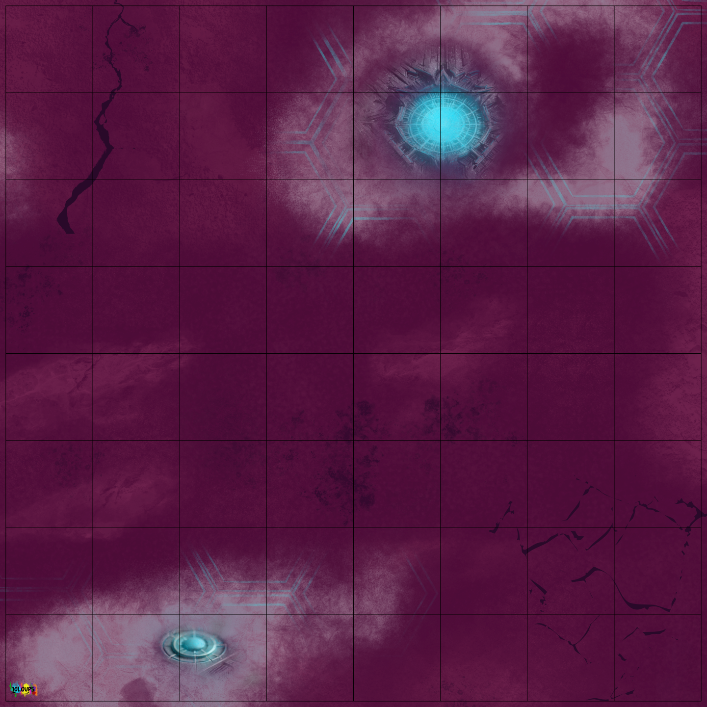 Battlemats - 60x60 cm - Compatible Halo : Flashpoint