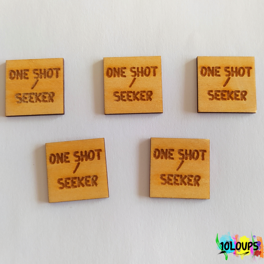 Set 5 jetons "One Shot / Seeker"